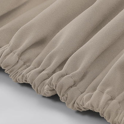Modern Threads Soft Microfiber Solid Sheets - Luxurious Microfiber Bed Sheets - Includes Flat Sheet, Fitted Sheet with Deep Pockets, & Pillowcases Khaki Queen
