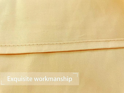 iMaylex Soft 100% Egyptian Cotton Zipper Closure Pillowcases, Cozy and Lightweight Pillow Case, Set of 2, Apricot, Standard, 20" x 26"