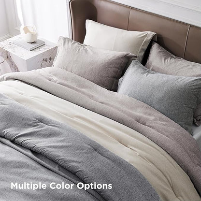 Bedsure Oversized Queen Comforter Set - Warm Taupe Soft Bedding for All Seasons, Cationic Dyed Bed Set, 3 Pieces, 1 Oversized Queen Size Comforter (98"x 98") and 2 Pillow Shams (20"x 26"+2")