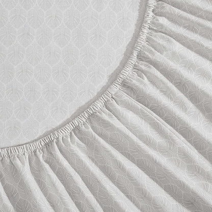 Tommy Bahama - Queen Sheet Set, Crisp & Cool Cotton Percale Bed Sheets, Deep Pockets, Bedding with Matching Fitted Sheet & Pillowcases (Line Palms Grey)