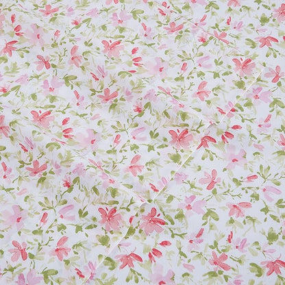 Laura Ashley - King Sheets, Cotton Percale Bedding Set, Lightweight & Breathable Home Decor (Norella Pink, King)