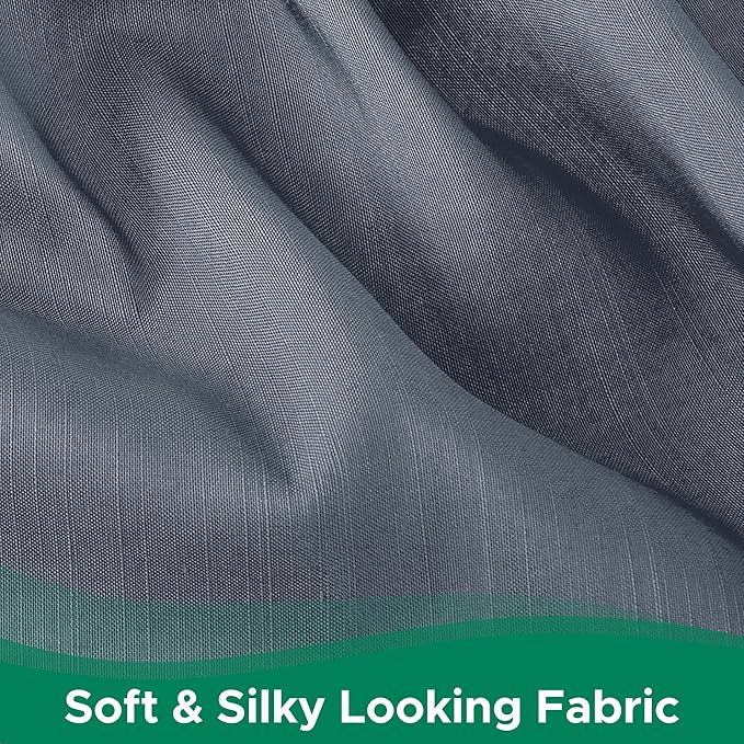 Biscaynebay Wrap Around Bed Skirts for Queen Size Beds 18" Drop, Dark Grey Adjustable Elastic Dust Ruffles Easy Fit Wrinkle Resistant Silky Luxurious Fabric Machine Washable