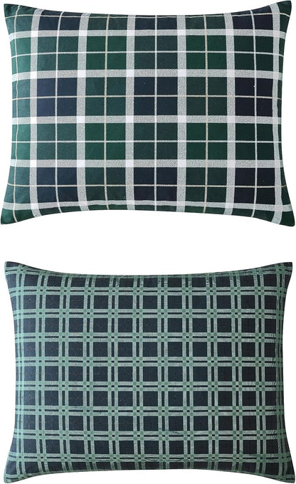 Nautica - Twin/Twin XL Comforter Set, Ultra Soft Bedding with a Woven Textured Feel, Medium Weight for Year Round Comfort, 2 Piece Bed Set with Matching Pillowcase (Northsail Plaid Navy)