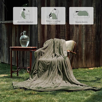 Electric Blanket Full Size 72''X84'' - Heated Blanket with Single Control Fast Heating 9 Heating Levels & 10 Hours Auto Off,ETL Certified Machine Washable (Gray Green)