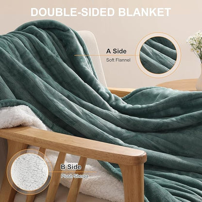 Heating Blanket Queen Electric Blanket 84''X90'', Ultra Soft Silky Flannel and Fluffy Sherpa Heating Blanket with 5 Heat Levels & 10 Hrs Timer, ETL Certified & Overheat Protection, Gifts for Grandma