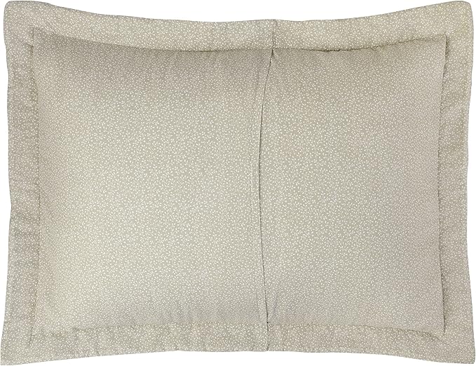 Laura Ashley - Twin Quilt Set, Soft Cotton Bedding with Reversible Design, Medium Weight for Year Round Use, 2 Piece Bed Set with Matching Pillowcase (Amberley Beige)