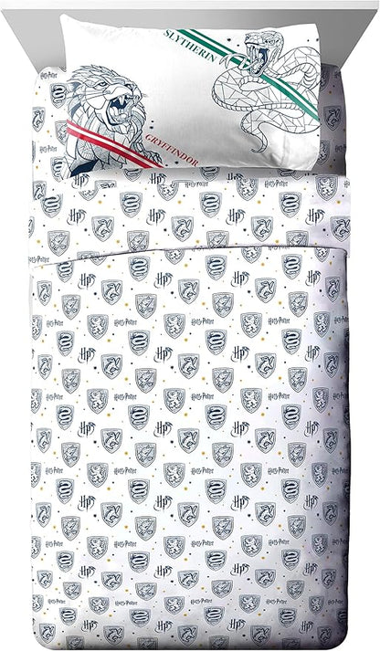 Jay Franco Harry Potter Stand Together 7 Piece Full Size Bed Set - Includes Comforter & Sheet Set - Super Soft Kids Bedding Fade Resistant Microfiber (Official Harry Potter Product)