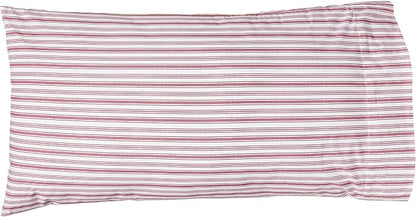 Nautica - King Sheets, Cotton Percale Bedding Set, Casual Home Decor (Coleridge Stripe Red, King)