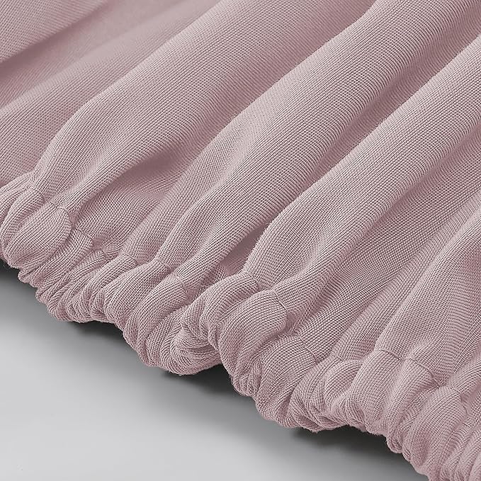 Modern Threads Soft Microfiber Solid Sheets - Luxurious Microfiber Bed Sheets - Includes Flat Sheet, Fitted Sheet with Deep Pockets, & Pillowcases Cameo Rose King