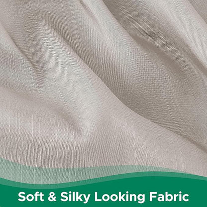 Biscaynebay Wrap Around Bed Skirts for King & Cal King Beds with 21" Drop, Camel Grey Adjustable Elastic Dust Ruffles Easy Fit Wrinkle Resistant Silky Luxurious Fabric Machine Washable