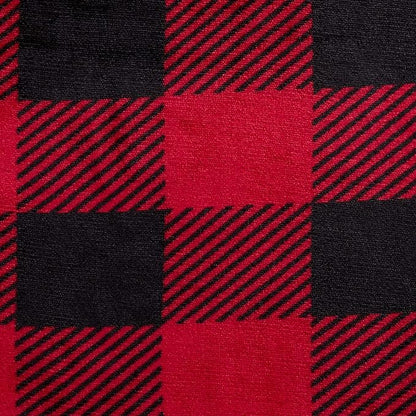 Amazon Basics 3-Piece Ultra-Soft Micromink Sherpa Bedding Set, Warm All Season Comforter, King, Red Buffalo Plaid