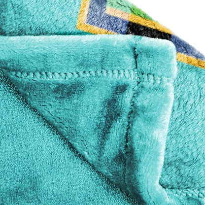 Jay Franco Kids Plush Throw Blanket – Soft & Cozy Fleece Throw for Bedroom & Couch Décor, Official Licensed Product, Teal - Minecraft, 60x90 - Large Blanket