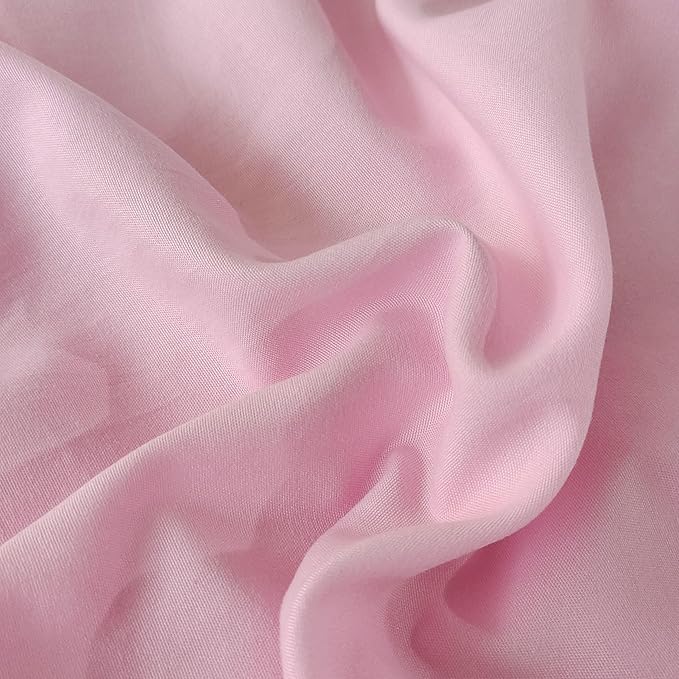 SDIII 3PCS Pink Comforter Set Queen with 2 Pillowcases, Brushed Microfiber Lightweight Blush Pink Queen Comforter Set, Dusty Rose Bedding Set