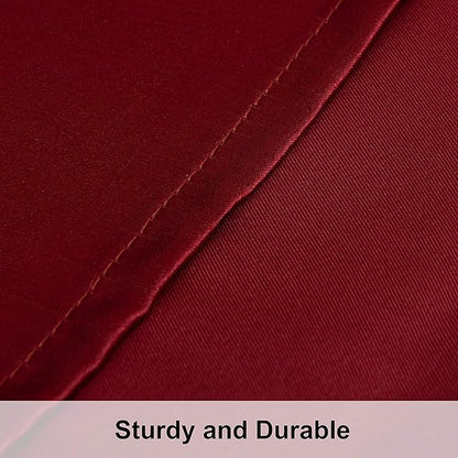 NTBAY Satin Body Pillowcase for Hair and Skin, Luxurious and Silky Pillow case with Envelope Closure, 20x54 Inches, Wine Red