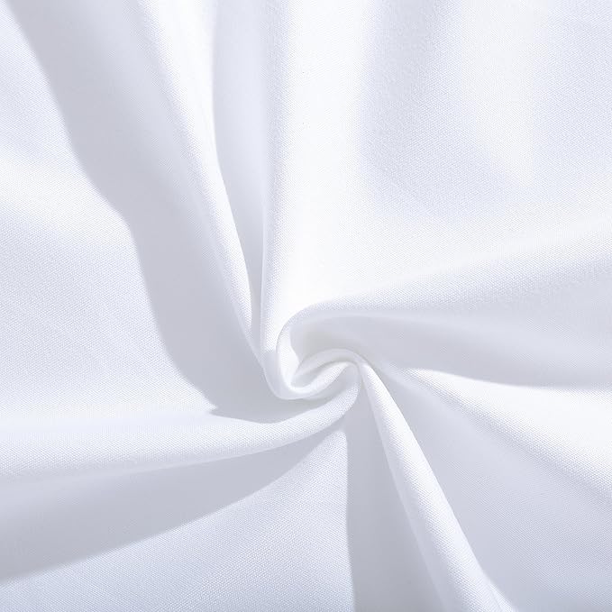 Evolive Ultra Soft Brushed Microfiber King Size 20"x40" Pillowcases Pair with Envelope Clousure Set of 2 (20"x40" King, White)