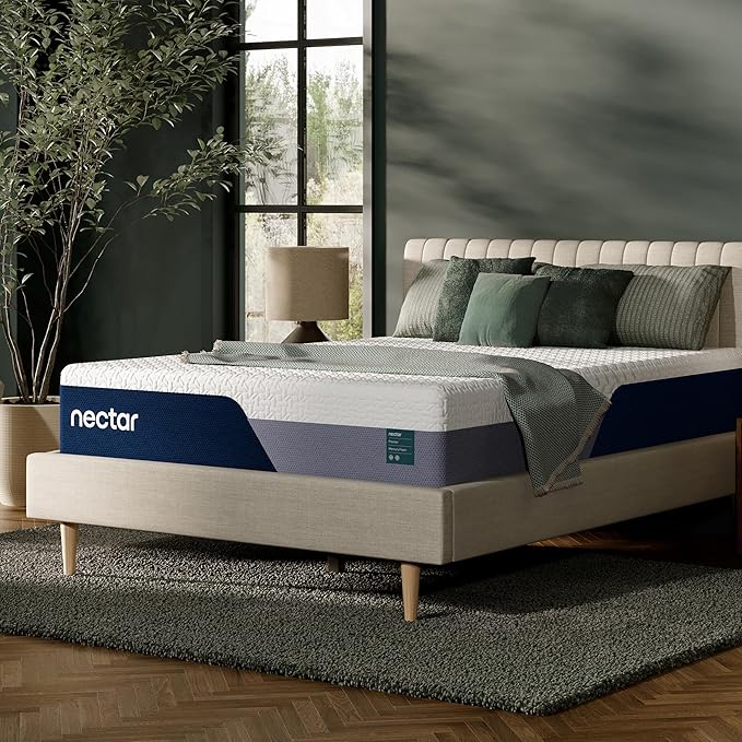 Nectar Premier 13” Twin Mattress - Medium Firm - Contouring Memory Foam - Cooling Upgrade - Back Pain Relief - Mattress in a Box - 365-Night Trial & Forever Warranty