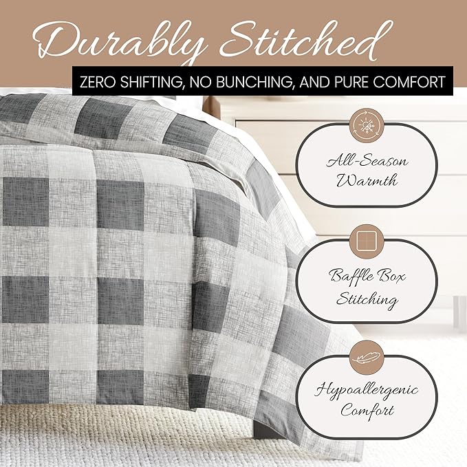 Linen Market King Comforter Set (3 Piece) - Bring Luxury Home with Our Soft and Lightweight Down Alternative Comforters King Size - This King Bed Set Includes Your Comforter and 2 Pillow Shams