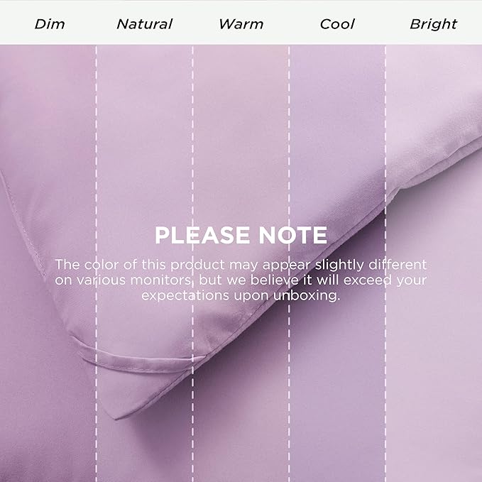 Bedsure Comforter Duvet Insert - Quilted Comforters Twin XL Size, All Season Duvet, GentleSoft Down Alternative Bedding Blanket, with 8 Tabs, Gifts for Women/Men, Light Purple, Twin XL 92 x 68 Inches
