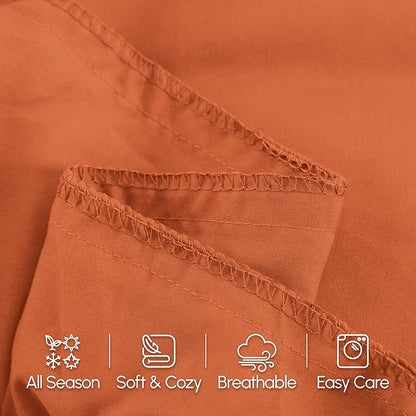 Elegant Comfort Luxury Ultra-Soft 1-Piece Pillowcase Set - 1500 Premium Hotel Quality Microfiber Double Brushed - Wrinkle Resistant, Body Pillowcase Size, Coral