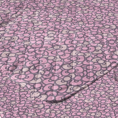 Northwest Sanrio Hello Kitty Reversible Quilted Throw, Kawaii Pink Pattern, Cozy & Warm, for Anime Fans, Game Room, Chair or Couch, 60 x 80 Inches