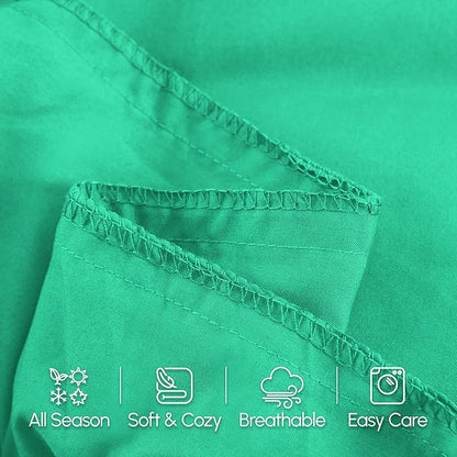 Elegant Comfort Luxury Ultra-Soft 1-Piece Pillowcase Set - 1500 Premium Hotel Quality Microfiber Double Brushed - Wrinkle Resistant, Body Pillowcase Size, Paradise Teal