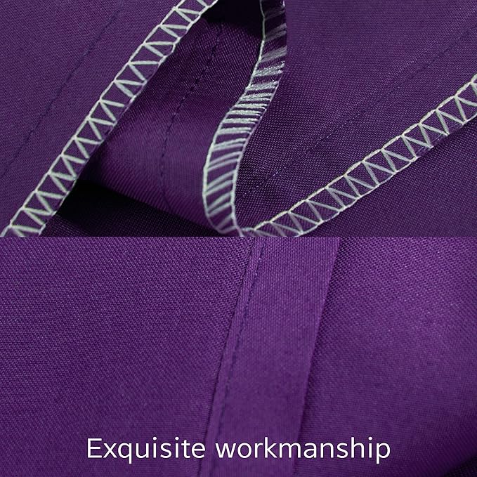 NTBAY Egyptian Cotton Queen Pillowcases - Set of 2, 500 Thread Count Cotton Pillowcases - Soft and Breathable Envelope Closure Pillow Cases - 20x30 Pillow Covers for Bed, Purple