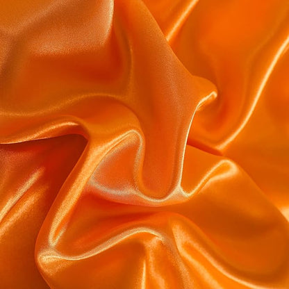 NTBAY 12 Pack Satin Queen Pillowcases for Hair and Skin, Luxurious and Silky Pillow Cases with Envelope Closure, 20 x 30 Inches, Orange