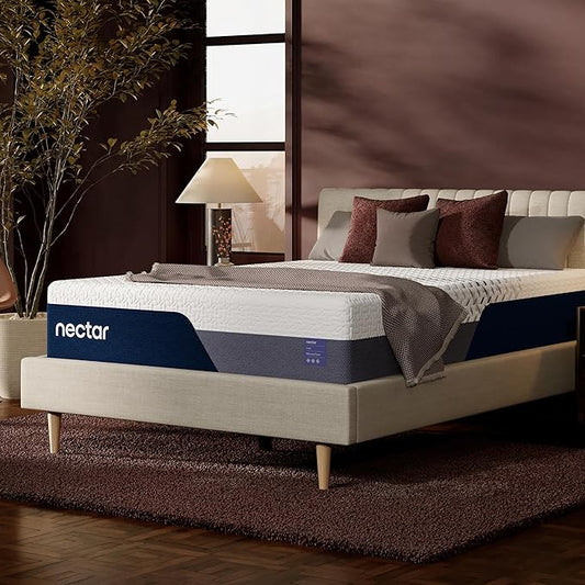 Nectar Luxe 14” Twin XL Mattress - Medium Firm - Contouring Memory Foam - Cooling Upgrade - Back Pain Relief - Responsive Support - Mattress in a Box - 365-Night Trial & Forever Warranty