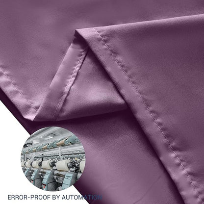 Pillowcases Queen 12 Pack, 20x30 Pillow Cases with Envelope Closure, Soft Plain Brushed Microfiber Covers Breathable Wrinkle-Resistant, Dark Purple