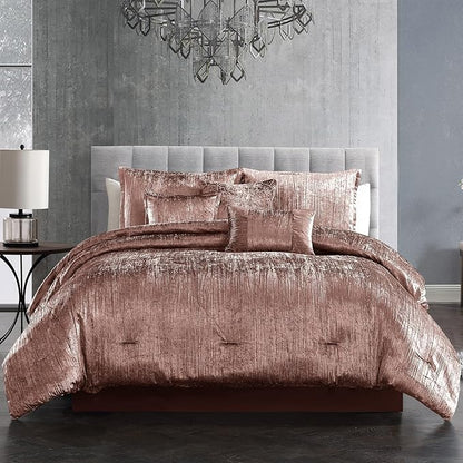 Riverbrook Home Turin Plush Comforter Set, Twin, Spice, 2-Piece Set