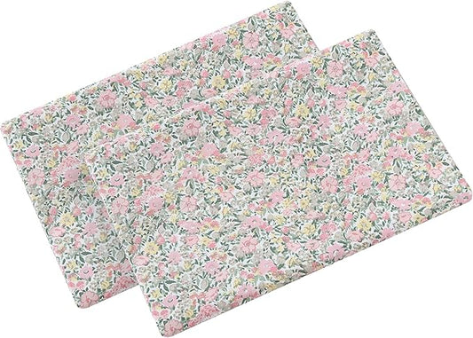 Laura Ashley - Standard Pillowcase Set, Breathable Percale Cotton Bedding, Crisp & Cool for Year Round Use, Coquette Room Decor (Loveston Pink, 2 Piece)