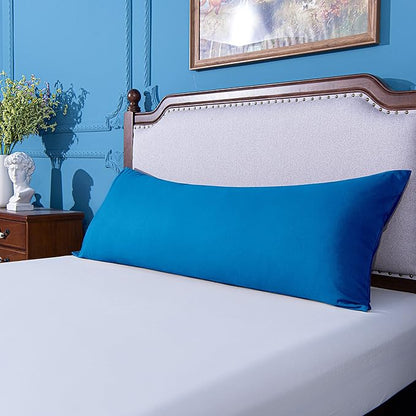 NTBAY Body Pillowcase - Brushed Microfiber 20x54 Pillowcase - Soft, Wrinkle-Free, Fade-Resistant, Stain-Resistant, Royal Blue Body Pillow Cover with Envelope Closure - 20x54 Inches, Royal Blue