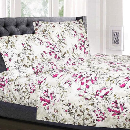 King Size Sheets - Breathable Luxury Bed Sheets with Full Elastic & Secure Corner Straps Built In - 1800 Supreme Collection Extra Soft Deep Pocket Bedding Set, Sheet Set, King, Dolce