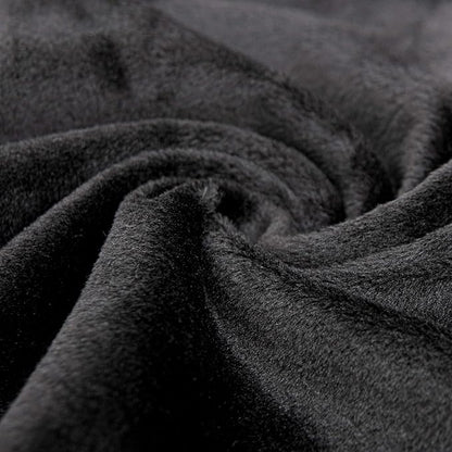 NTBAY 2 Pack Zippered Velvet King Pillowcases, Super Soft and Cozy Luxury Fuzzy Flannel Pillow Cases with Zipper, 20x36 Inches, Black