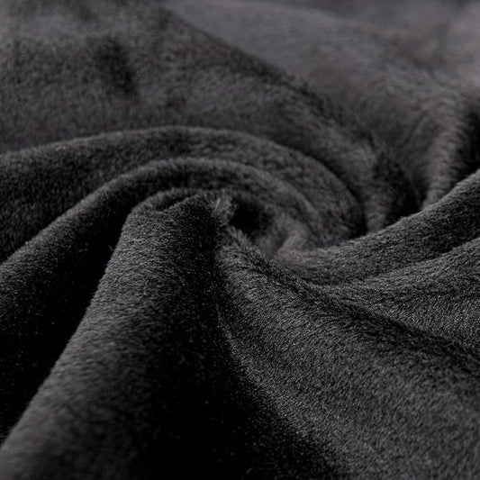 NTBAY 2 Pack Zippered Velvet King Pillowcases, Super Soft and Cozy Luxury Fuzzy Flannel Pillow Cases with Zipper, 20x36 Inches, Black