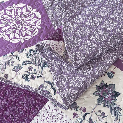 HoneiLife Oversized King Bedspreads 120x120-3 Pcs California King Quilt, Extra Large Quilt Sets Oversized King Quilts,Rustic Bedding Sets King Size,Lightweight Coverlet Microfiber Bed Quilts