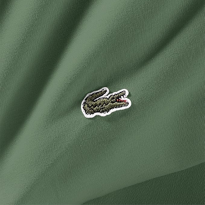 Lacoste 100% Cotton Percale 3-Piece Sheet Set – Cool, Crisp, Matte, and Durable, Oeko-Tex Certified – Solid, Green, Twin XL