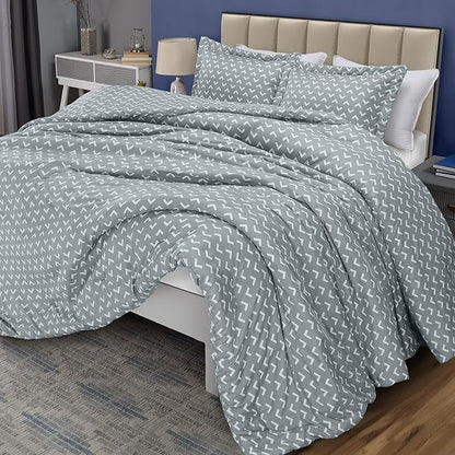 Queen Comforter Set 3 Piece Arrow White by Utopia Bedding Printed Comforters Queen Size Bedding Comforters Set Down Alternative Soft Bed Set 1 Comforter(88 x 88 inches) 2 Pillow Shams(20 x 26 inches)