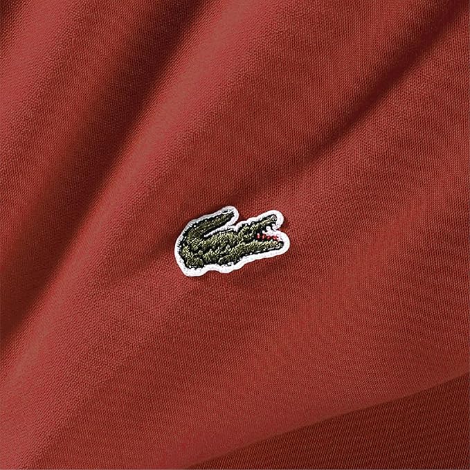 Lacoste 100% Cotton Percale 3-Piece Sheet Set – Cool, Crisp, Matte, and Durable, Oeko-Tex Certified – Solid, Chili Pepper, Twin