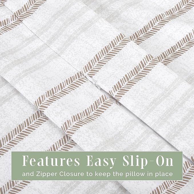 Elegant Comfort Ultra Soft 1-Piece Set Striped Print Pillowcases - 1500 Premium Hotel Quality Microfiber, Soft and Smooth Hidden Zipper Closure 1-Piece Pillow Covers - Body Pillowcase, Traci Linen