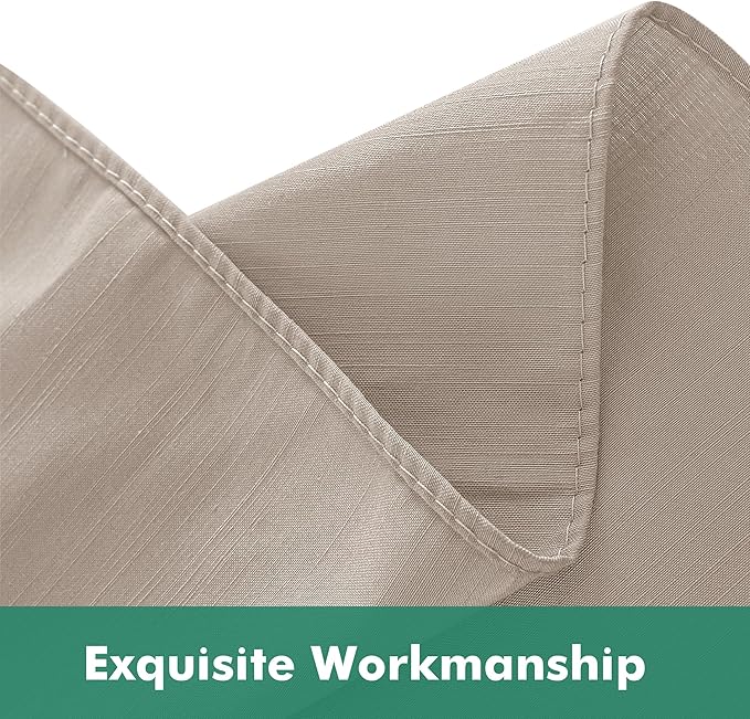 Biscaynebay Wrap Around Bed Skirts with Split Corners for Full Beds 17" Drop, Light Camel Elastic Dust Ruffles Easy Fit Wrinkle & Fade Resistant Silky Luxurious Fabric Solid Machine Washable