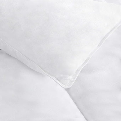Amazon Basics White Down Alternative Comforter and Duvet Insert with Corner Tabs, Machine Washable, Twin, Light
