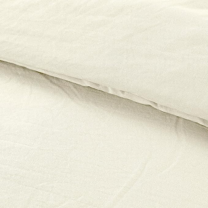 Modern Threads 4-Piece Garment-Washed Comforter Set Beck Coconut Queen