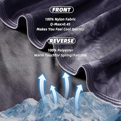 inhand Cooling Blanket Full Size (80"x90"), Cooling Blankets for Hot Sleepers, Absorbs Heat to Keep Adults Cool for Summer Nights Sweats, Thin Cold Lightweight Blanket for Couch Bed, All Season Use