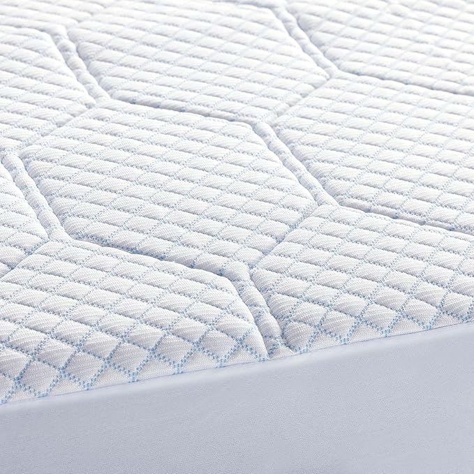 Vibe Cooling Quilted Memory Foam Mattress Pad, Full