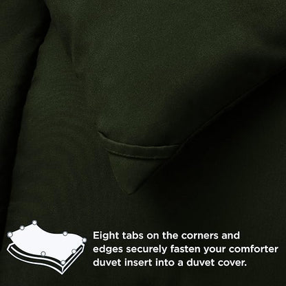 Bedsure Comforter Duvet Insert - Quilted Comforters Twin XL Size, All Season Duvet, Down Alternative Bedding, with 8 Tabs, Gifts for Women/Men, Olive Green, Twin XL 92 x 68 Inches
