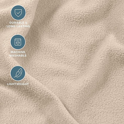 Bare Home Super Soft Fleece Sheet Set - Cal King Size - Extra Plush Polar Fleece, No-Pilling Bed Sheets - All Season Cozy Warmth (California King, Sand)