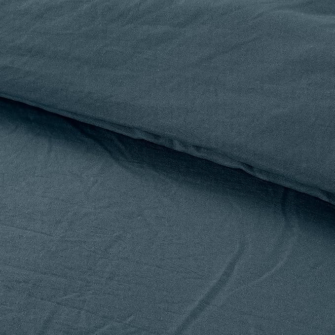 Modern Threads 4-Piece Garment-Washed Comforter Set Beck Denim Queen
