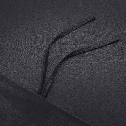 Mellanni Duvet Cover Set - 5 PC Iconic Collection Bedding Set - Hotel Luxury, Extra Soft & Cooling - Microfiber - Button Closure and Corner Ties (Full, Black)