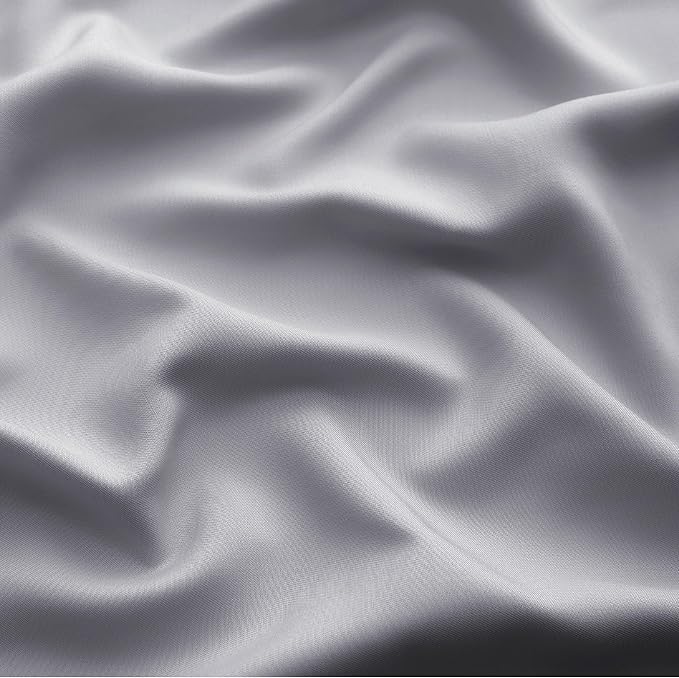 Bedsure Cooling Sheets Twin, Rayon Derived from Bamboo, PureWoven, Breathable & Soft, Deep Pocket Up to 16 Inches, Hotel Luxury Silky Bedding for Hot Sleepers, Silver Grey